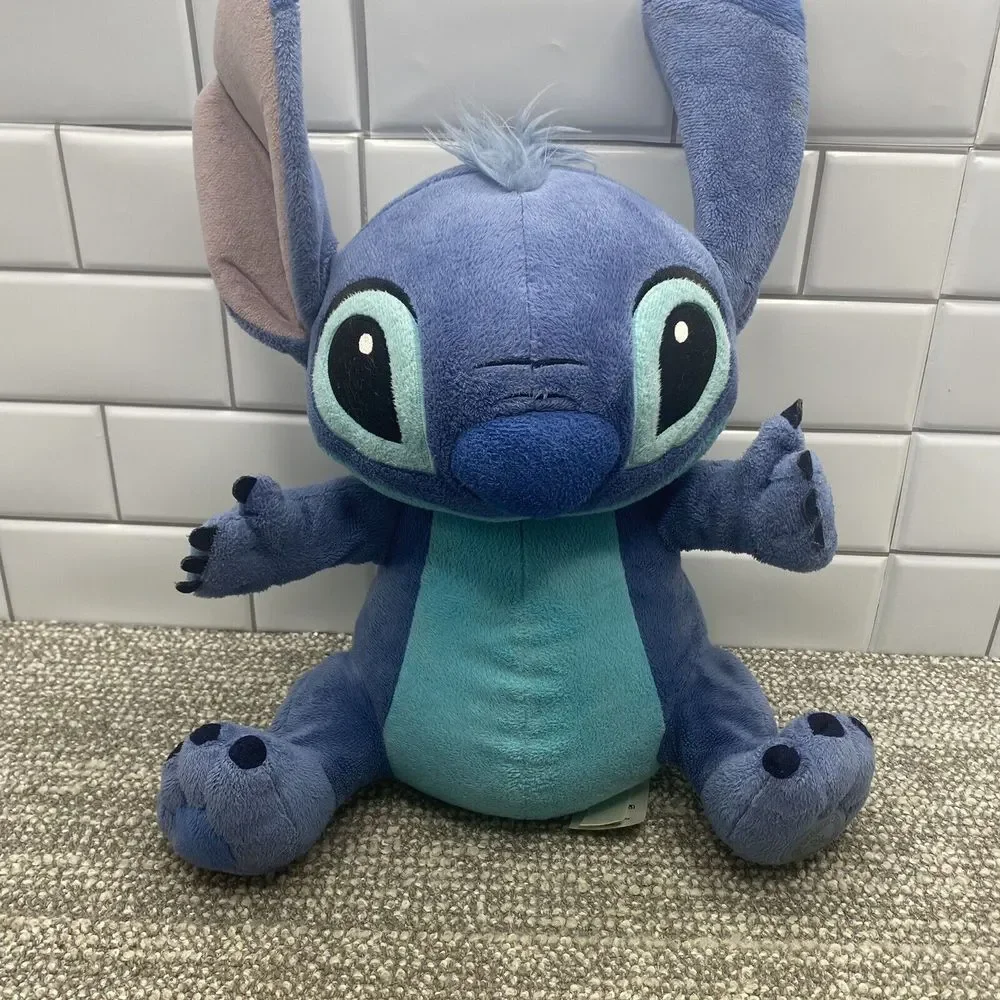 Lilo Stitch Disney Plush 14 Inch Soft‎ Big Ears Blue Cute Collectible